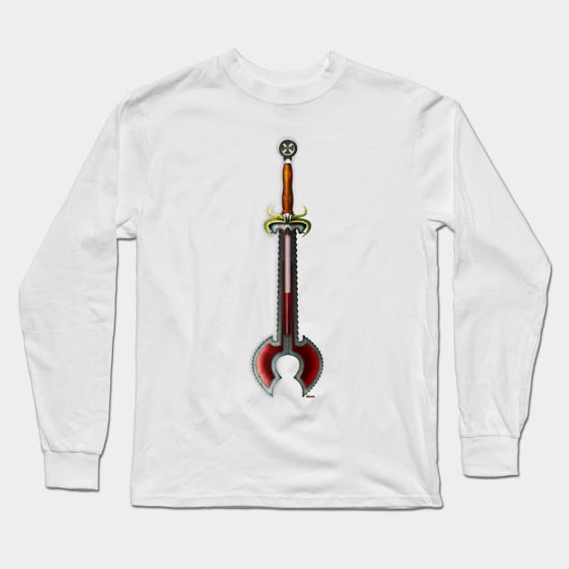 Sword and axe Long Sleeve T-Shirt by eltronco